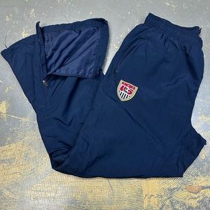 Nike USWNT Soccer Windbreaker Pants Large 178680 Alex Morgan Vintage World Cup